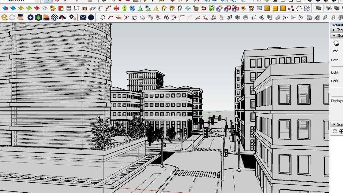 CITY 01 Low-poly 3D model_7