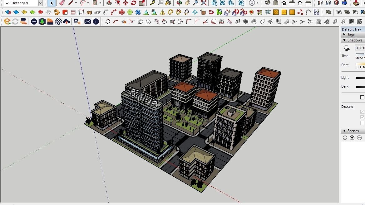CITY 01 Low-poly 3D model_4