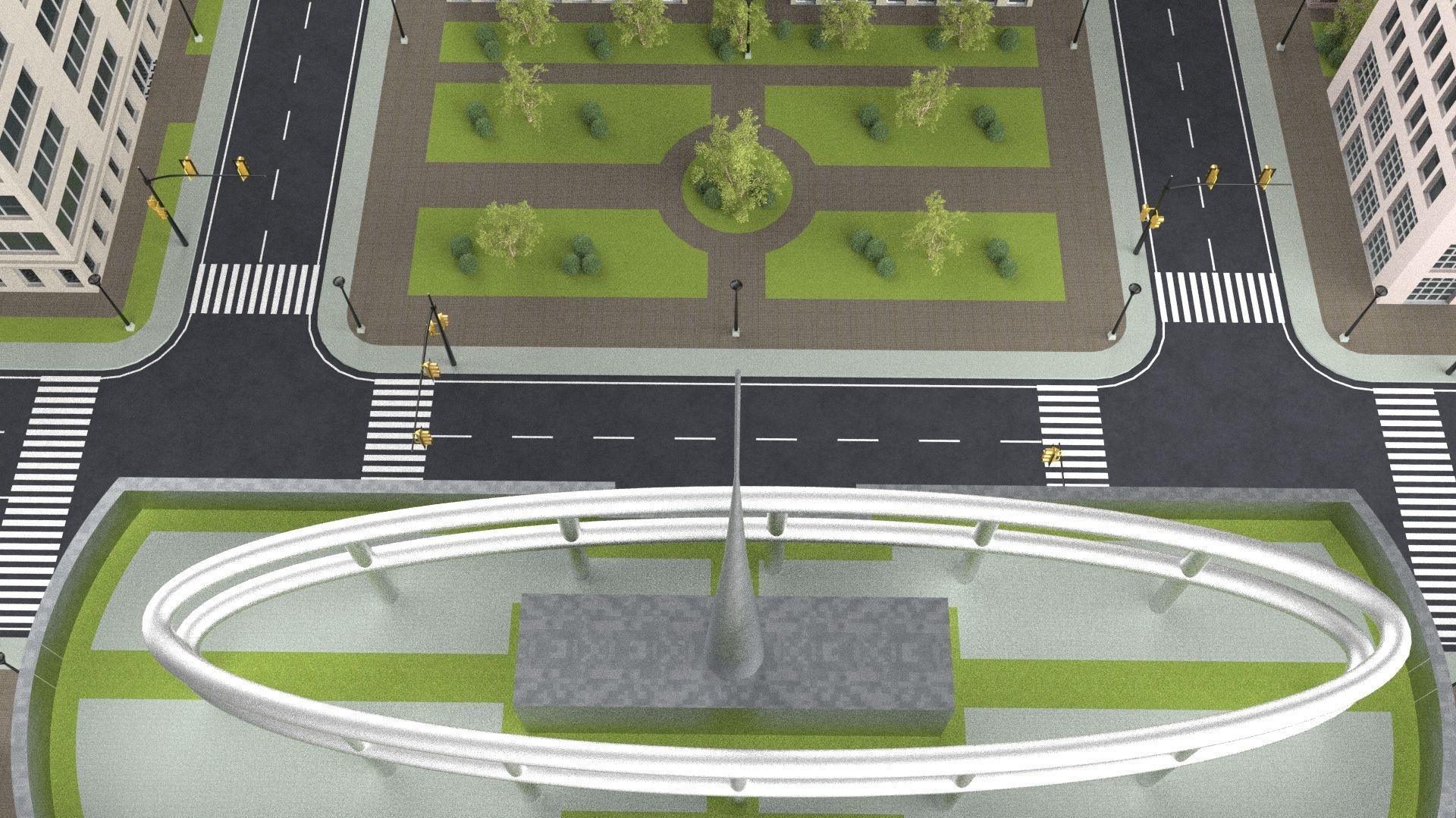 CITY 01 Low-poly 3D model_39