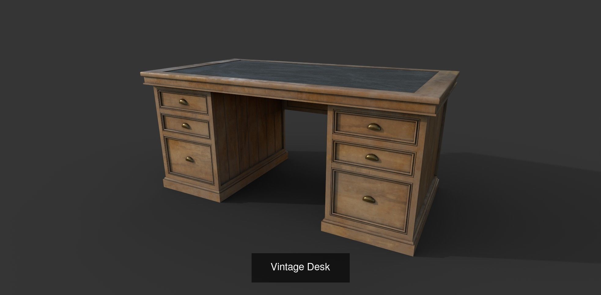 Vintage Desks 3D Model Collection_2
