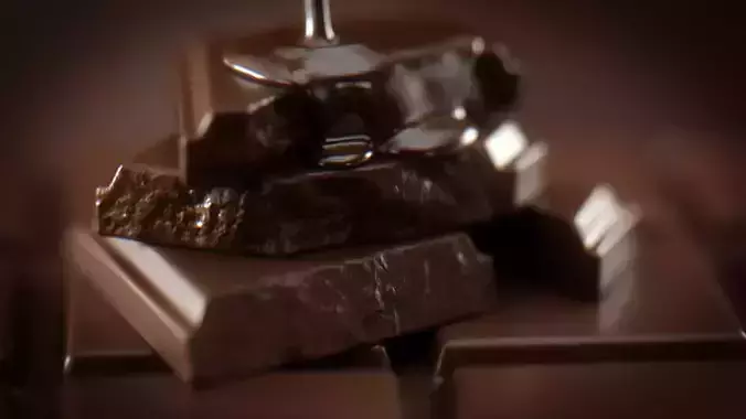 Chocolate bar animated 3D model