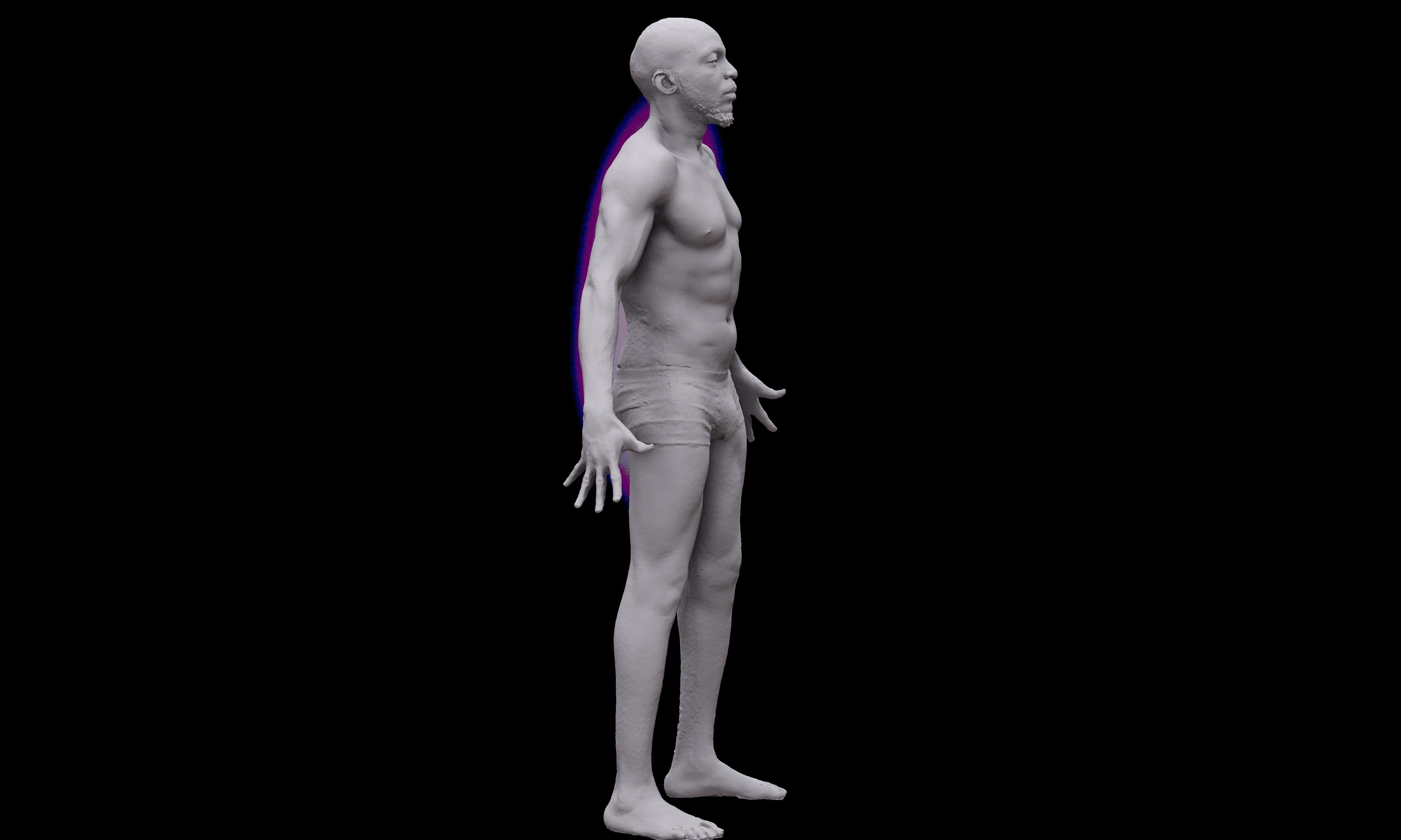 A Pose Raw 3D Scan Najeem Bonner 3D model_5