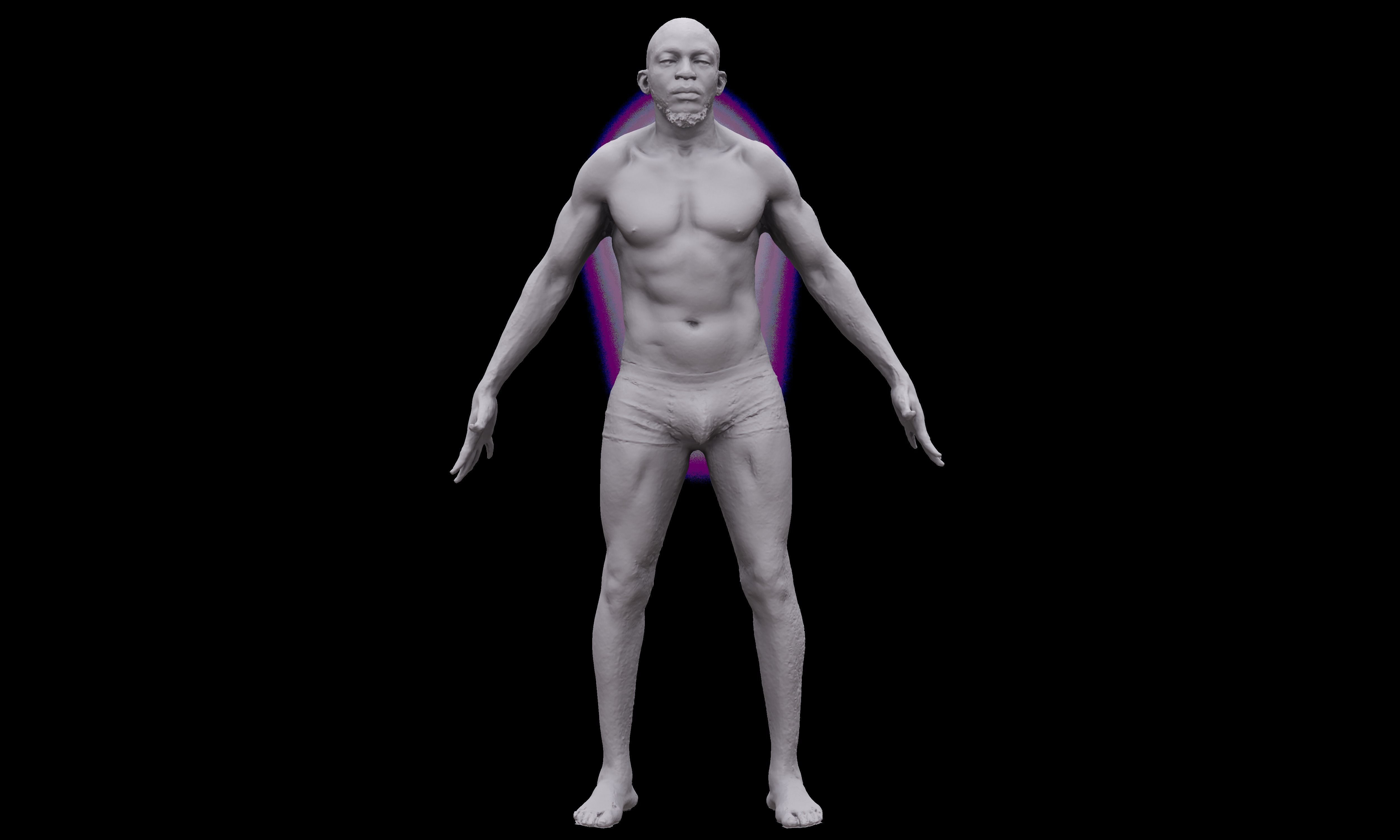 A Pose Raw 3D Scan Najeem Bonner 3D model_4