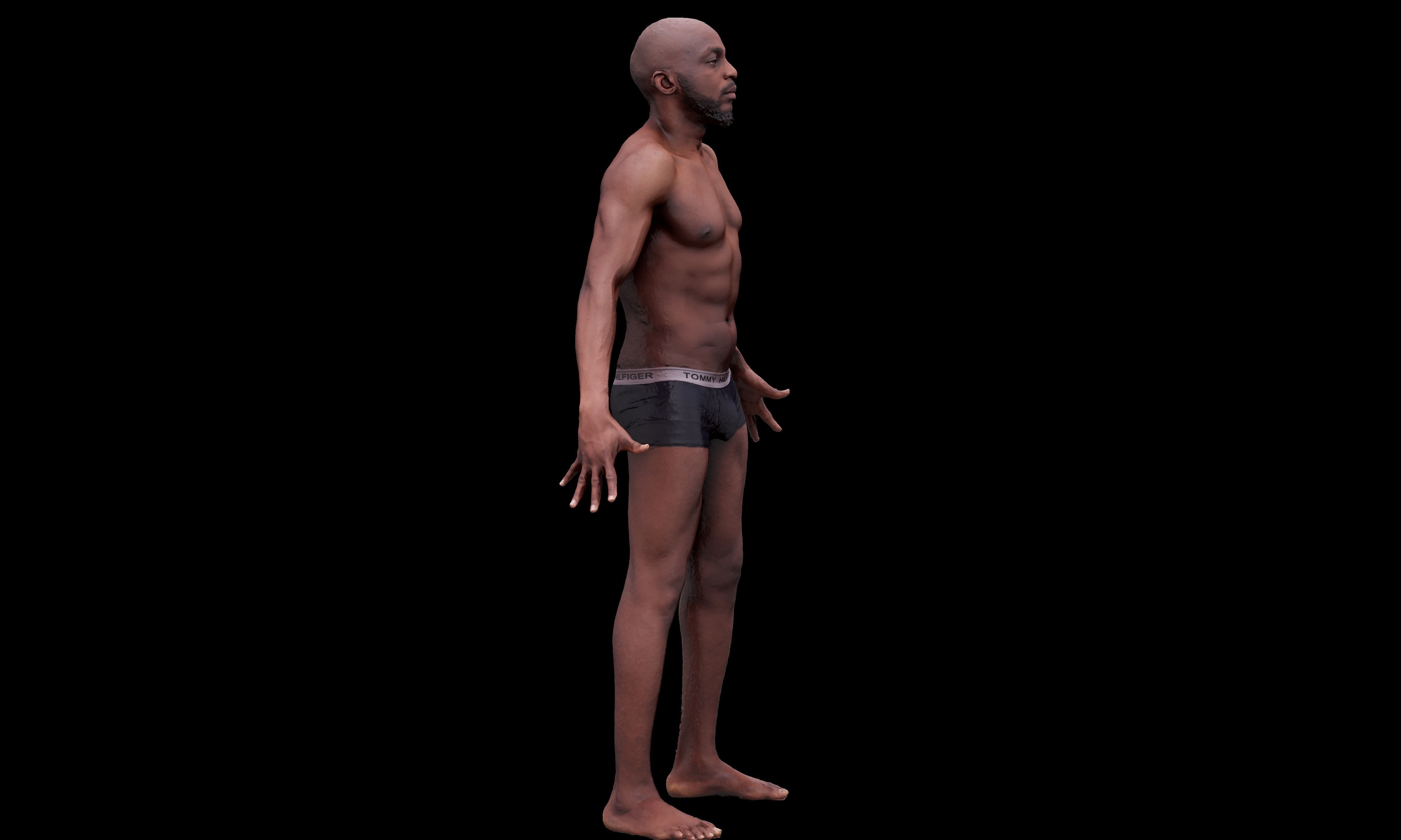 A Pose Raw 3D Scan Najeem Bonner 3D model_2