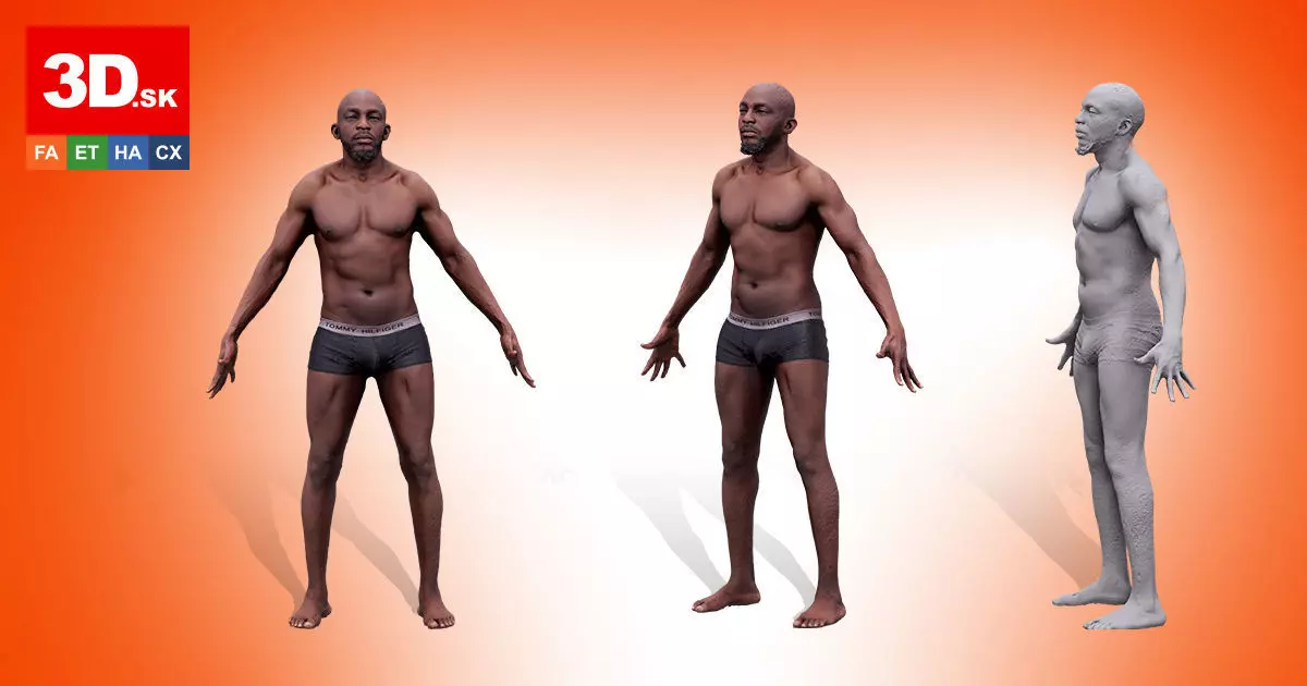 A Pose Raw 3D Scan Najeem Bonner 3D model_0