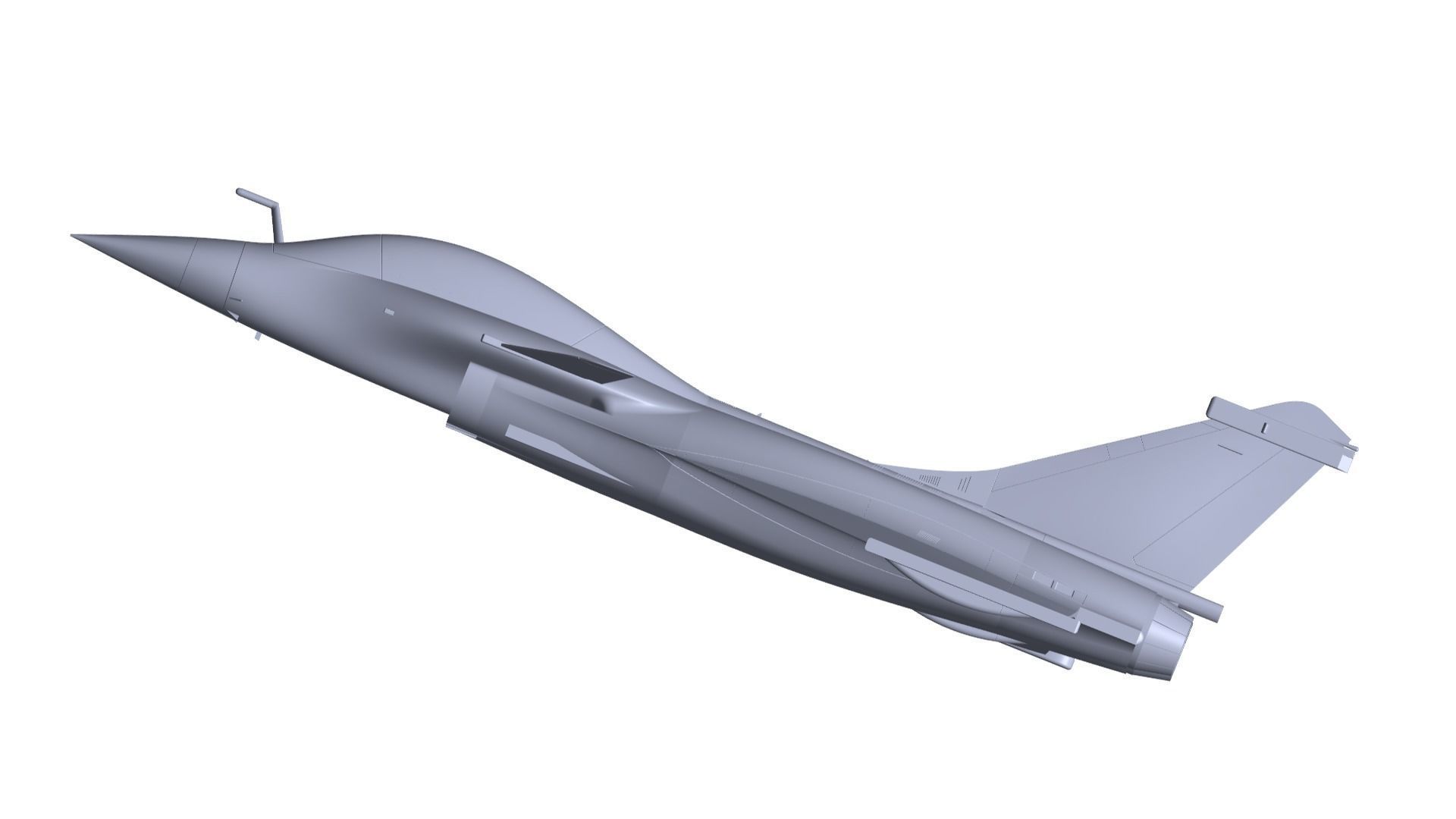 Dassault Rafale Aircraft 3D model_2