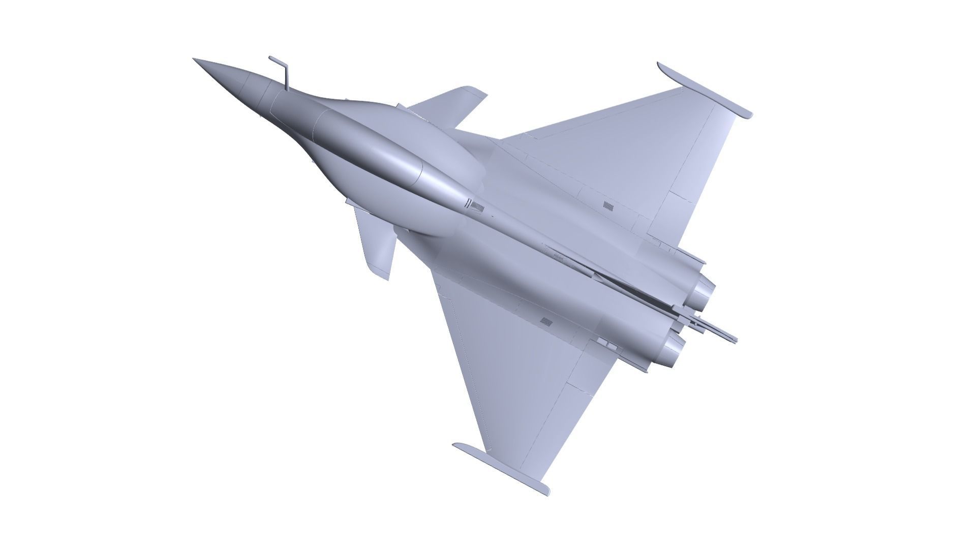 Dassault Rafale Aircraft 3D model_1