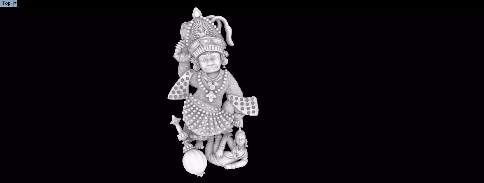 Hanumanji 3D print model_0