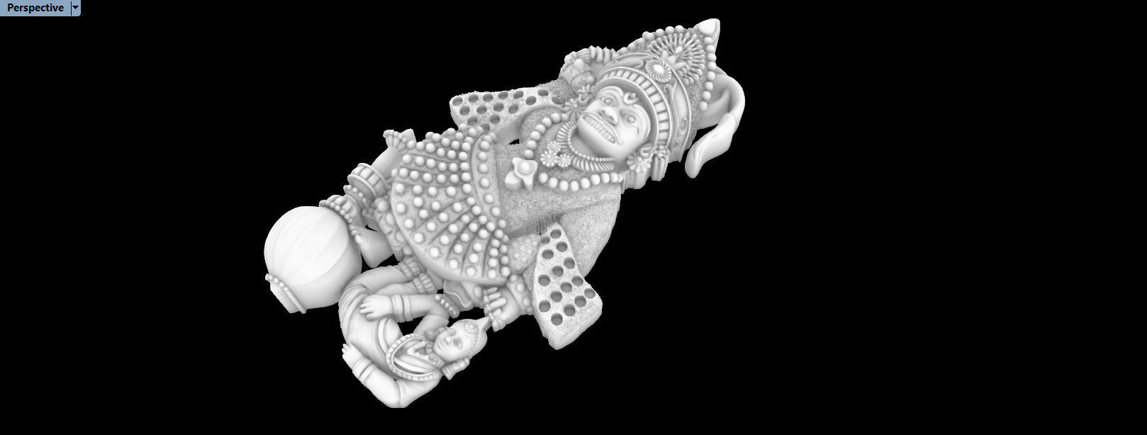 Hanumanji 3D print model_4