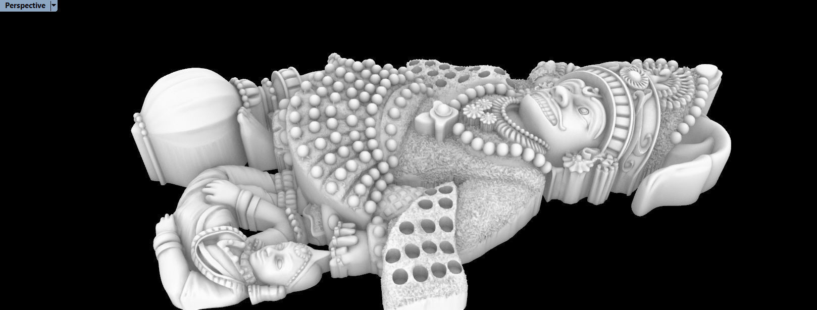 Hanumanji 3D print model_3