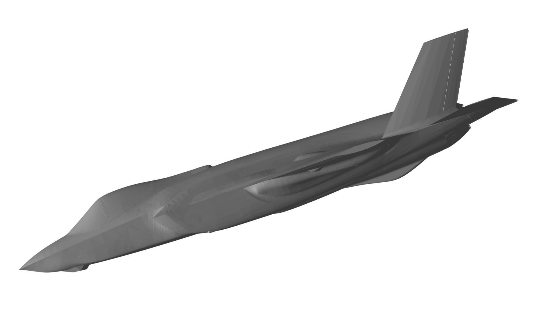 F-35 jet fighter bomber 3D model_2