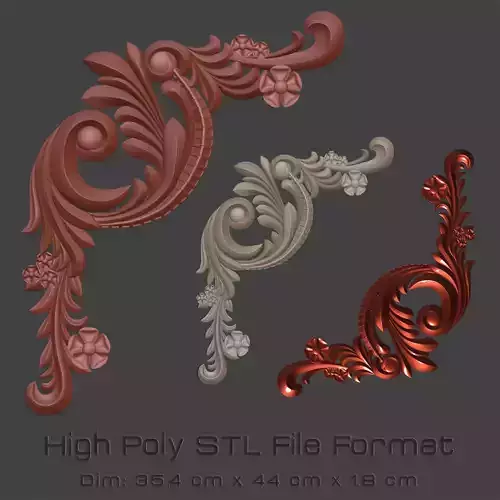 Corner Ornate 3D print model