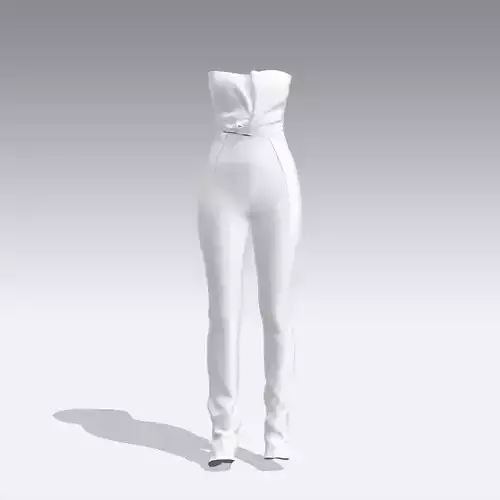 JUMPSUIT WHITE LOOK FASHION STYLE