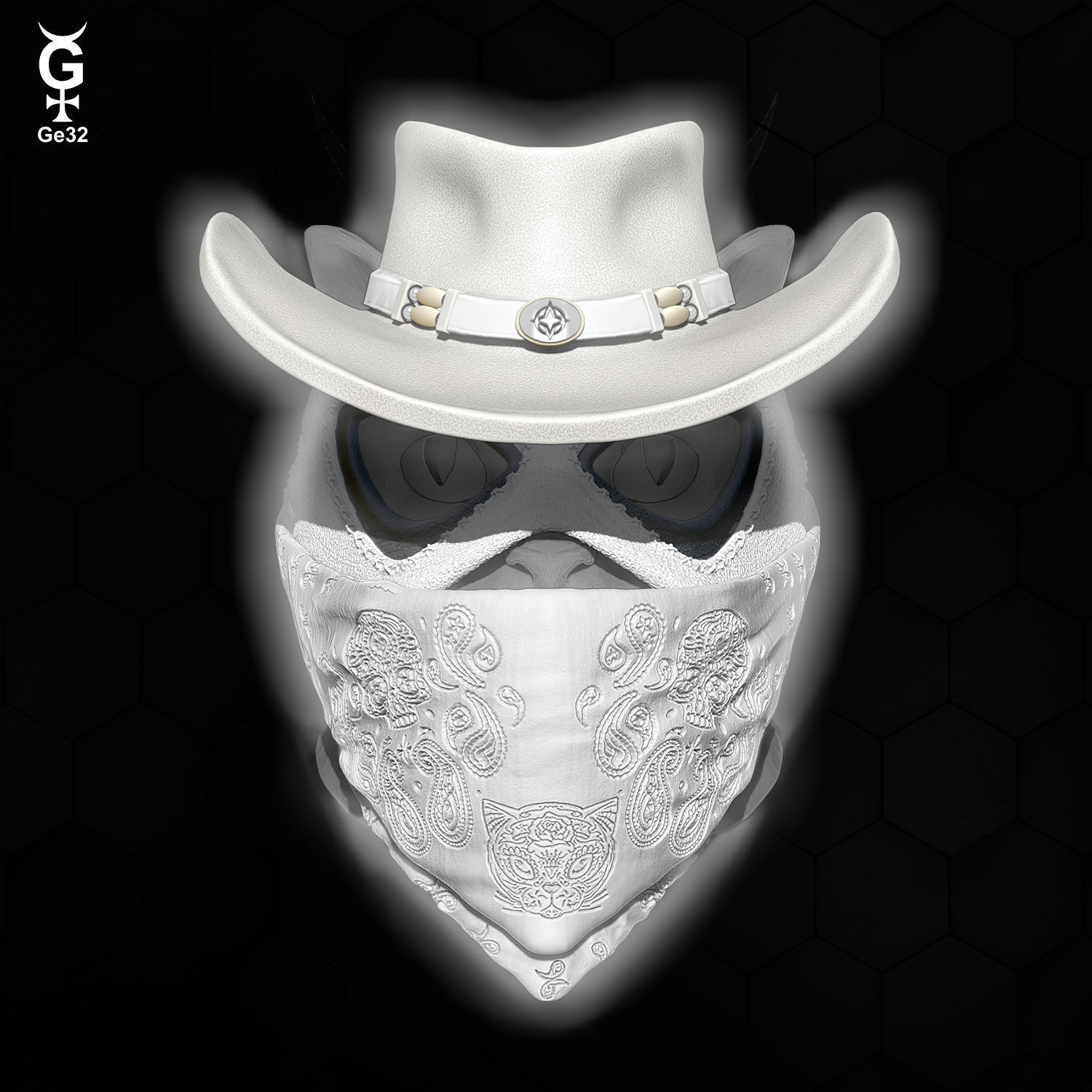 PHANTOM RIDER CAT - HELMET 3D print model_4