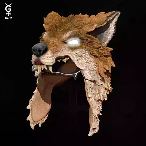 RED WOLF CAT - HELMET
