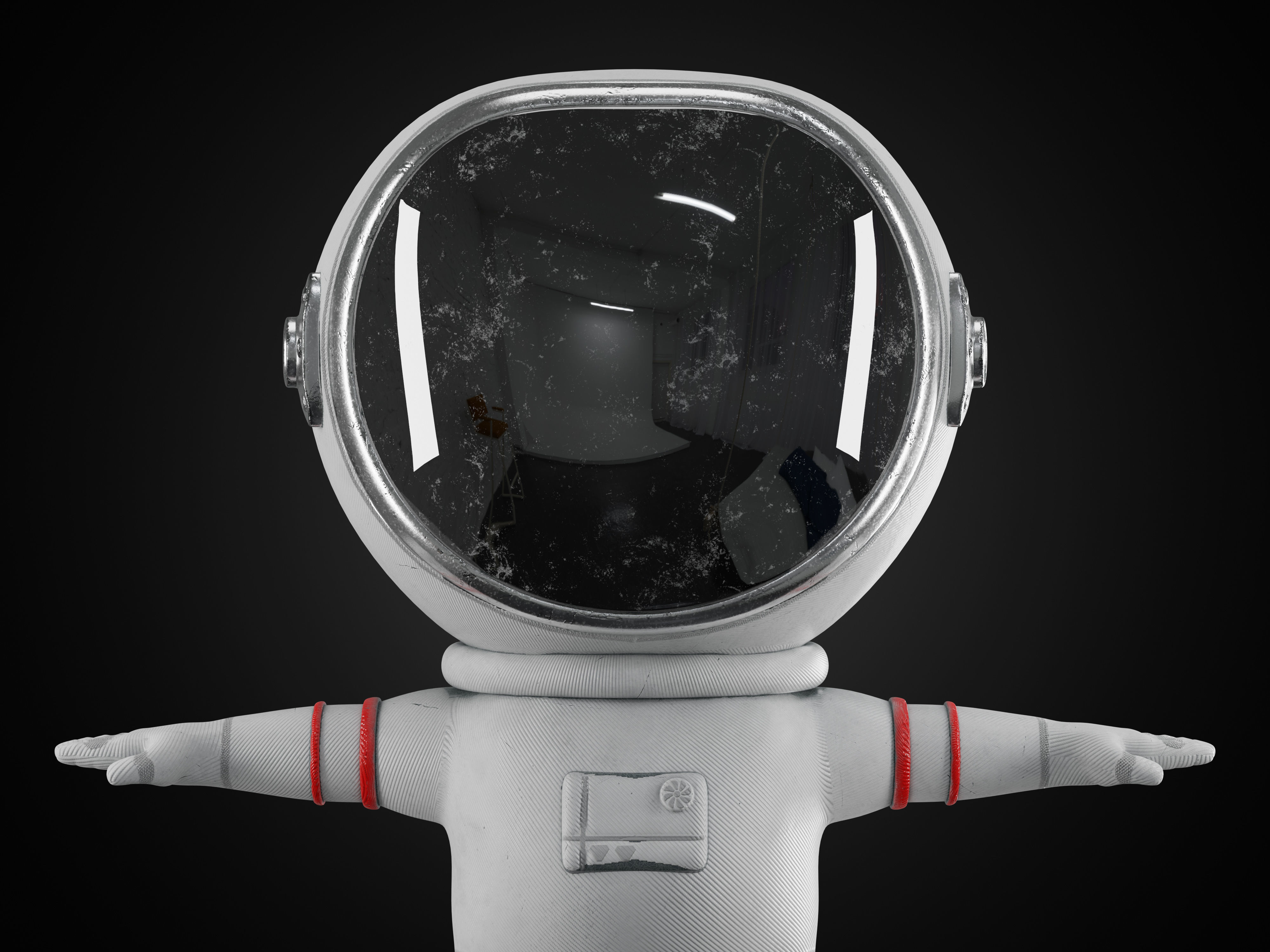 Characters SPACE SUIT for General Decoration Minimal Style 3D model_4