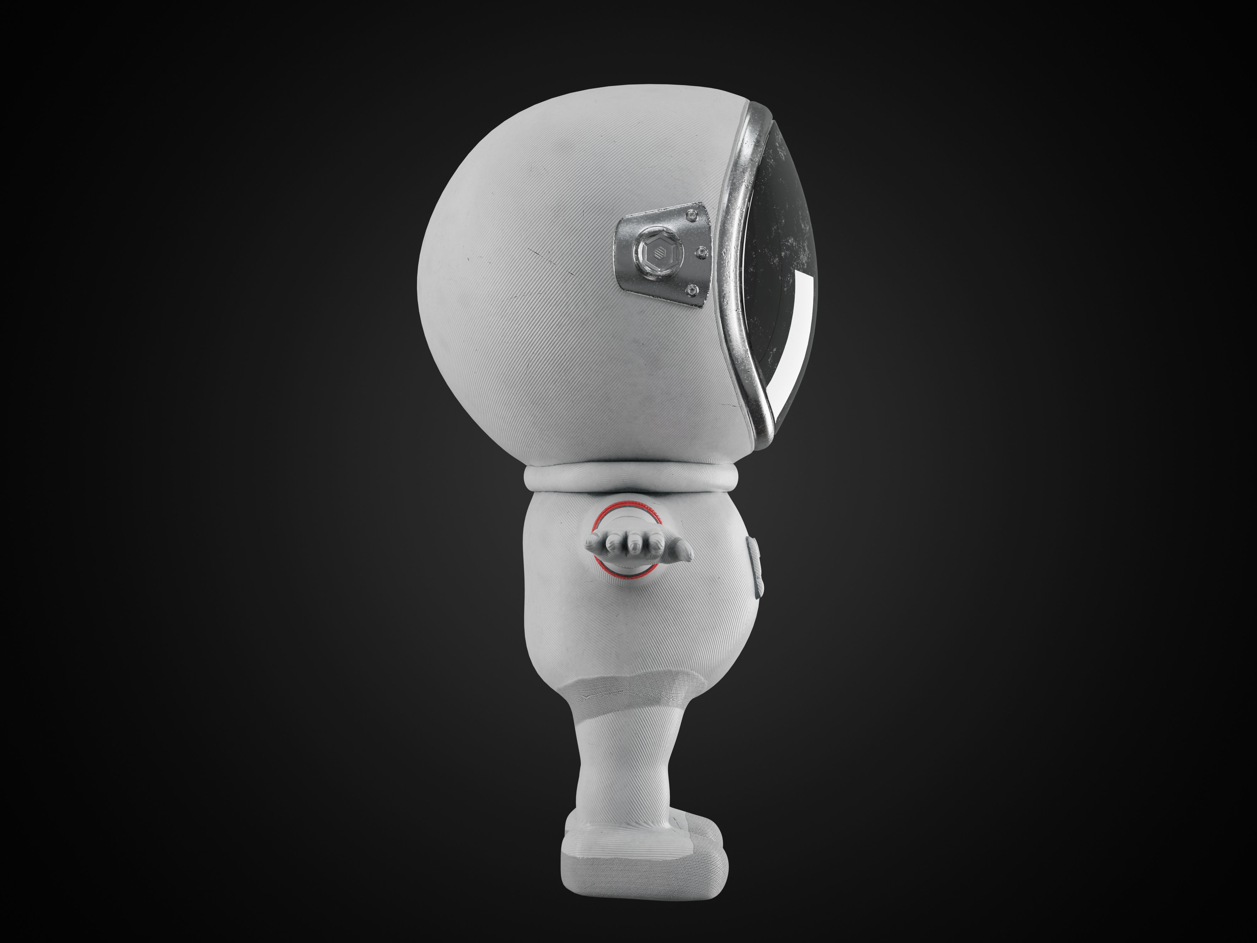 Characters SPACE SUIT for General Decoration Minimal Style 3D model_6