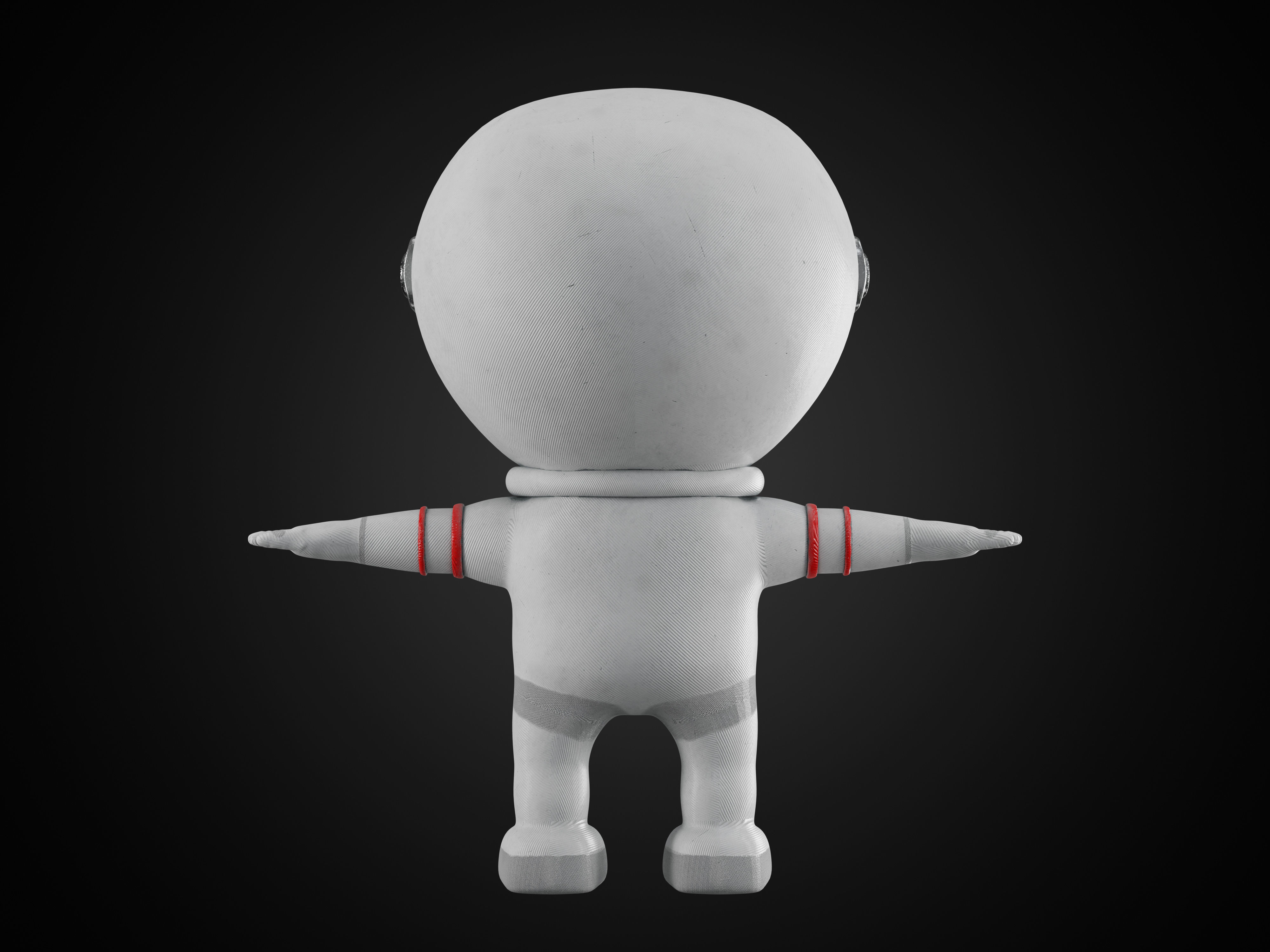 Characters SPACE SUIT for General Decoration Minimal Style 3D model_7