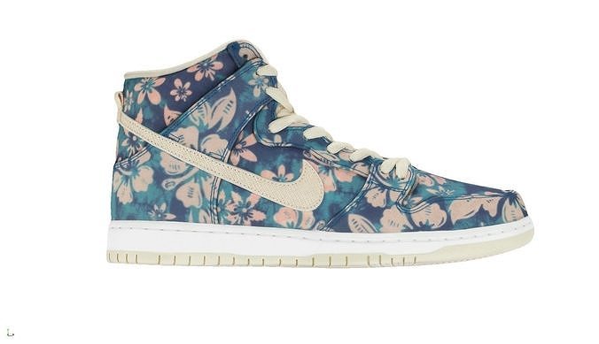 Nike Air Jordan 1 SB Dunk Hawaii 3D model