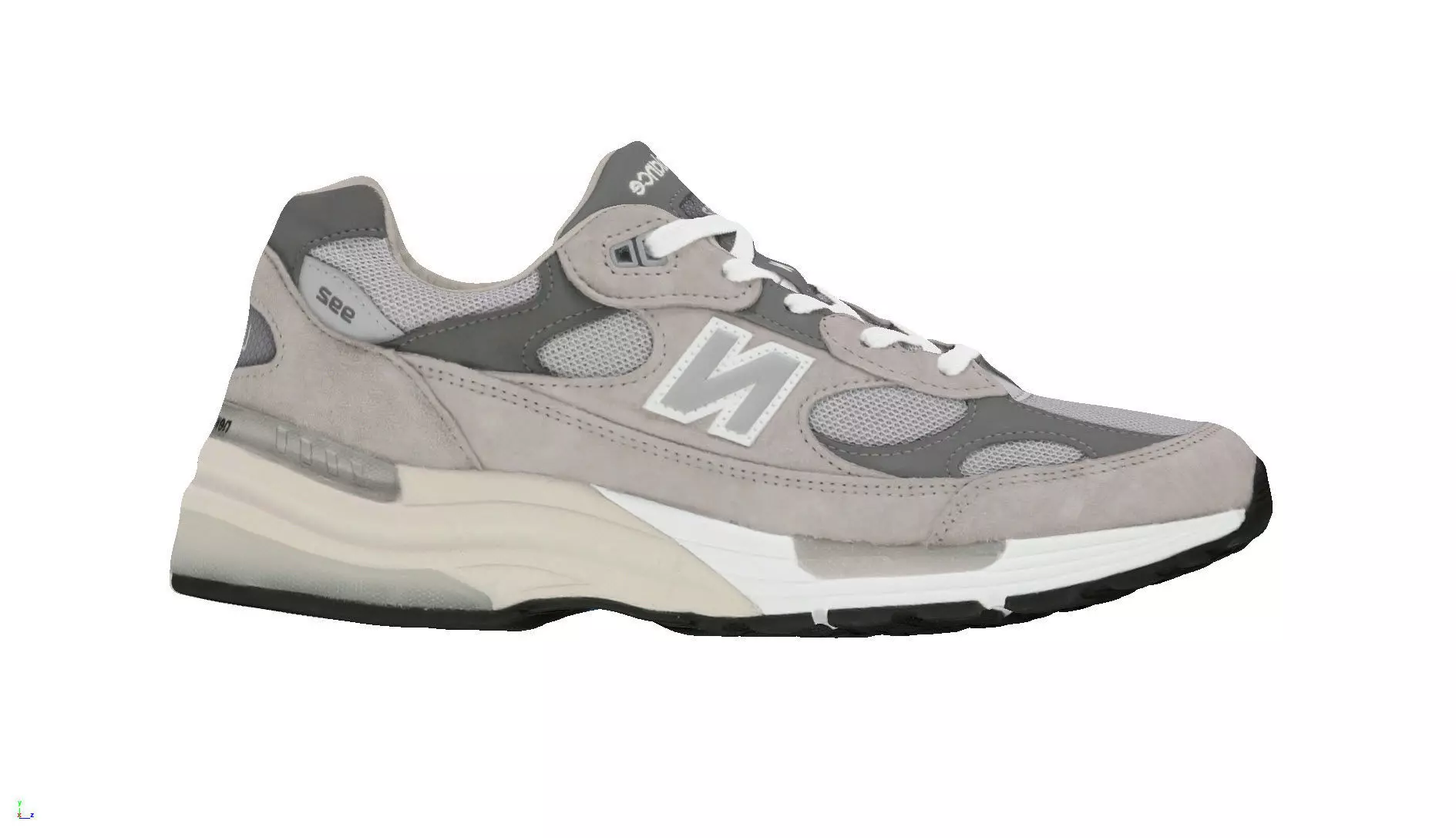 New Balance 992 Grey 3D model_0