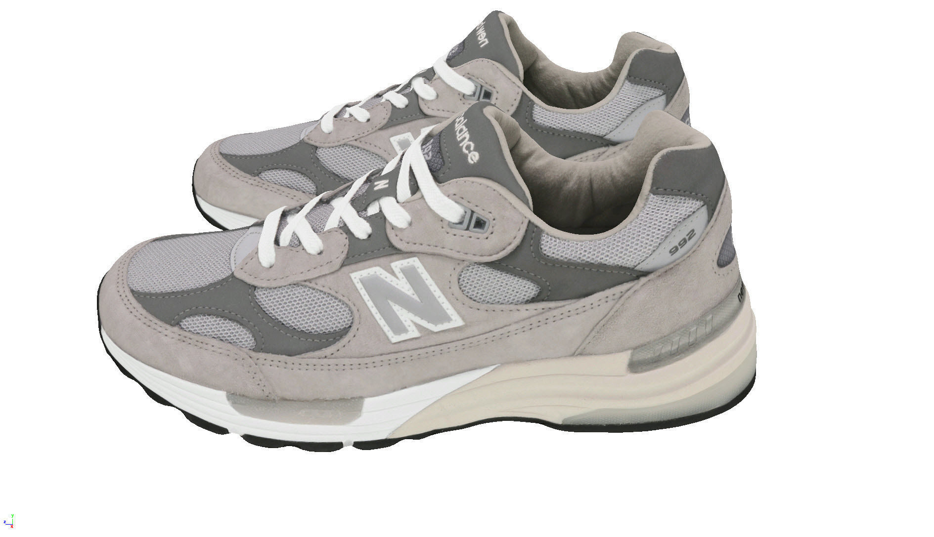 New Balance 992 Grey 3D model_12