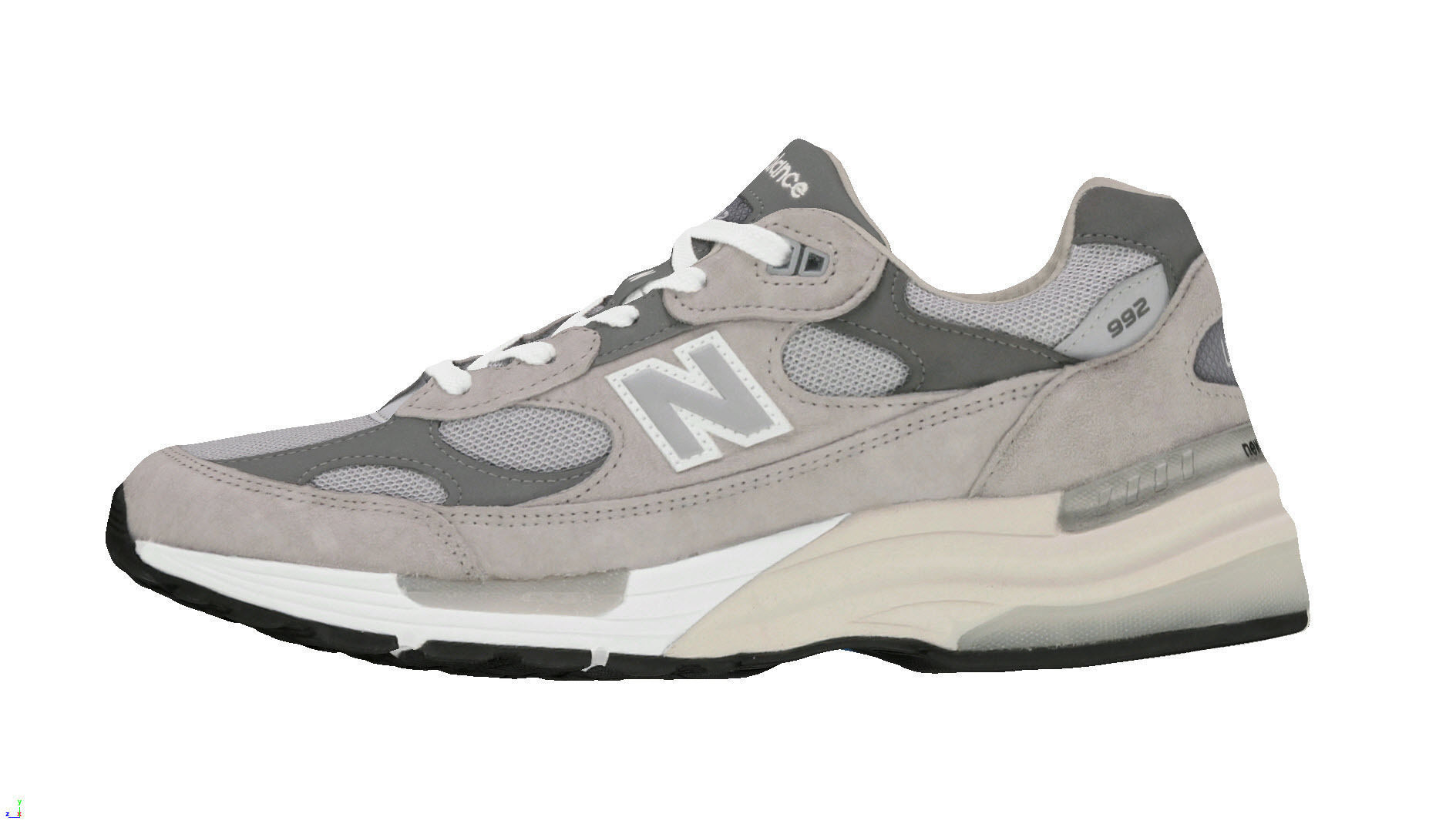 New Balance 992 Grey 3D model_3