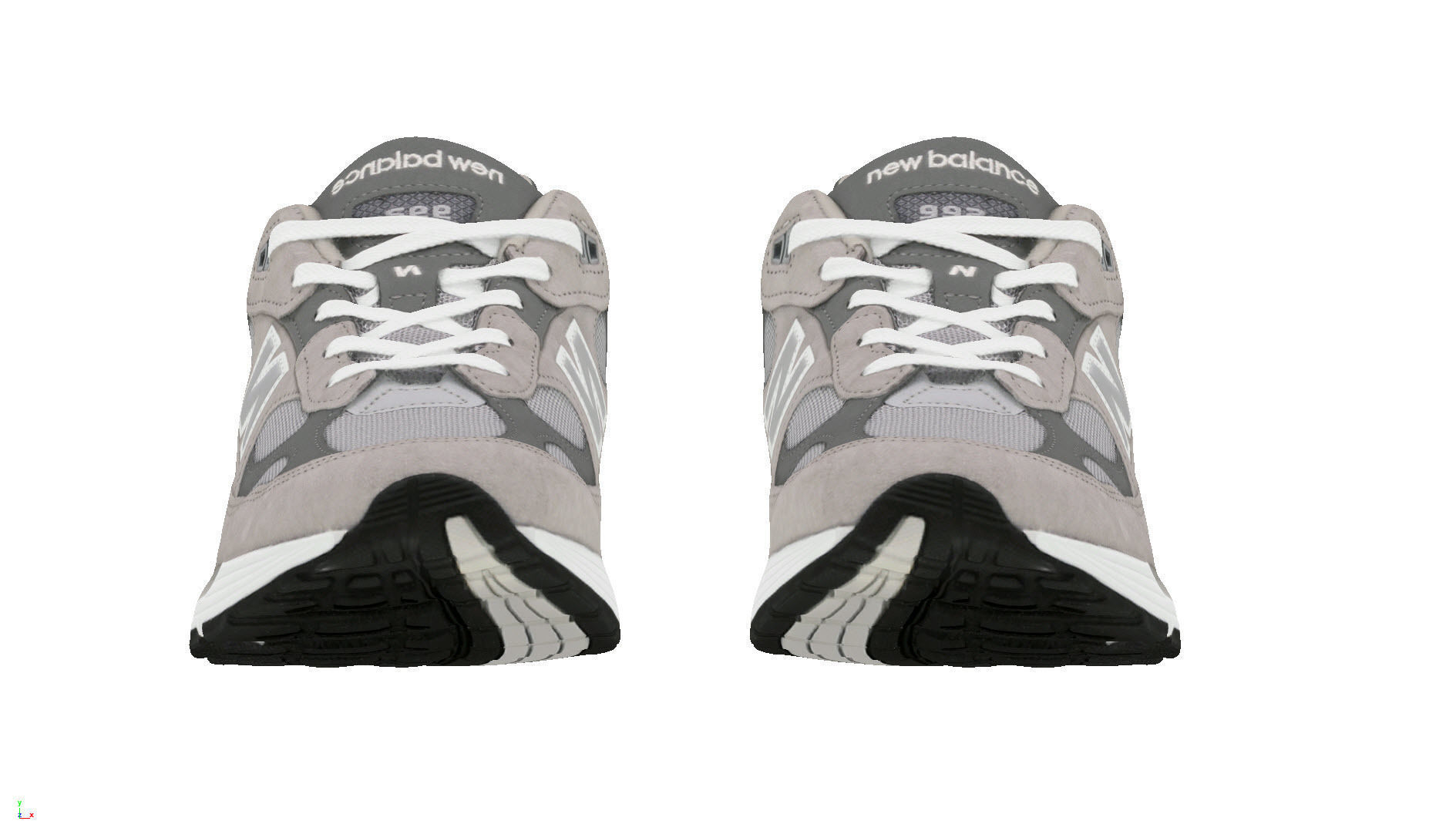 New Balance 992 Grey 3D model_2