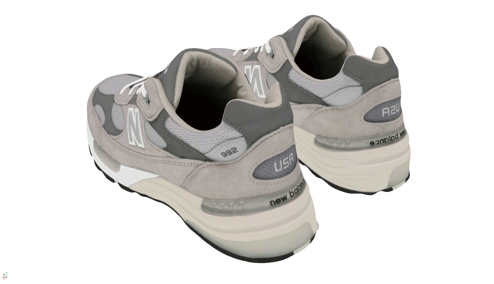 New Balance 992 Grey 3D model_11