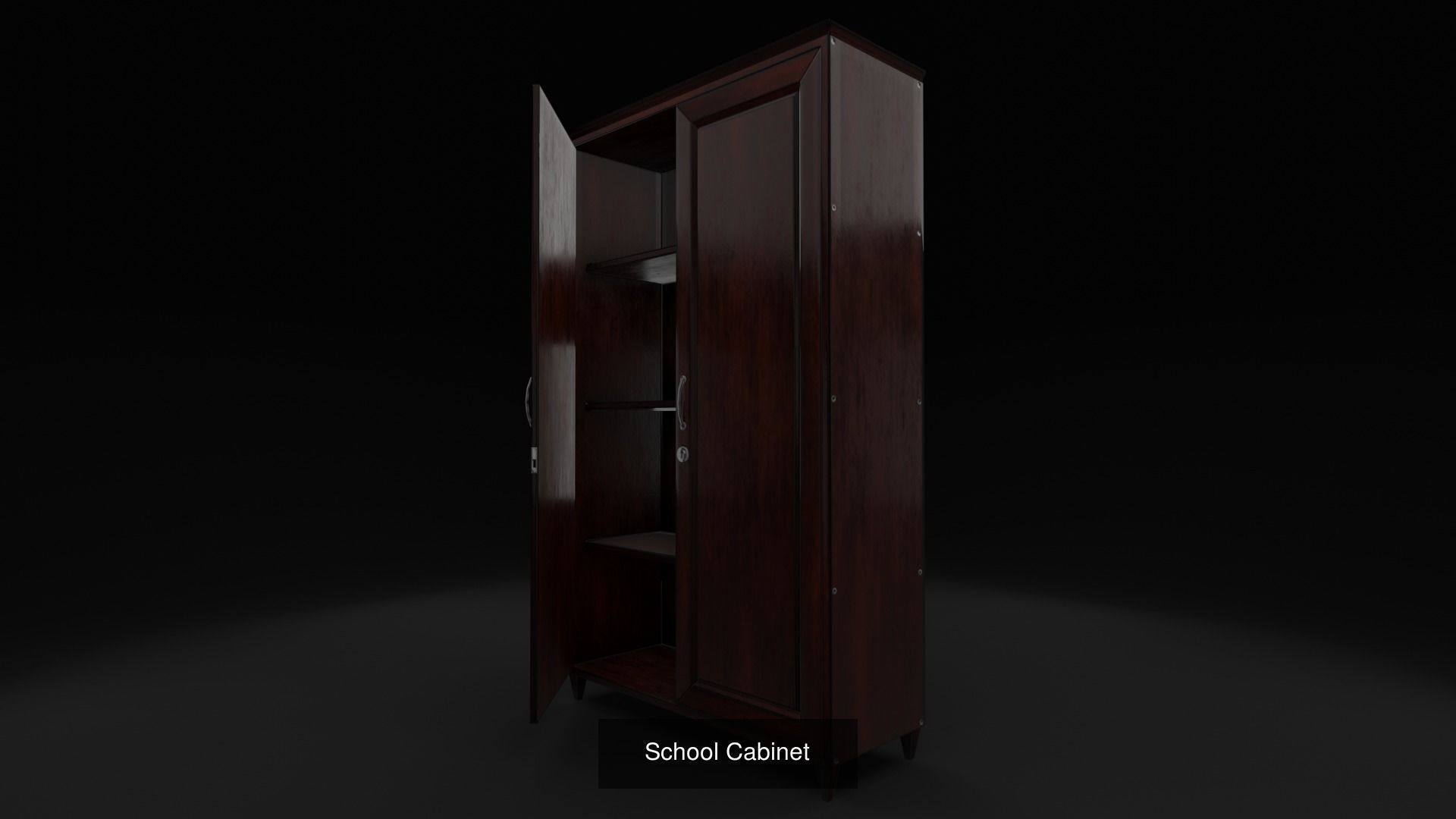 Vintage Classroom Set 3D Model Collection_7