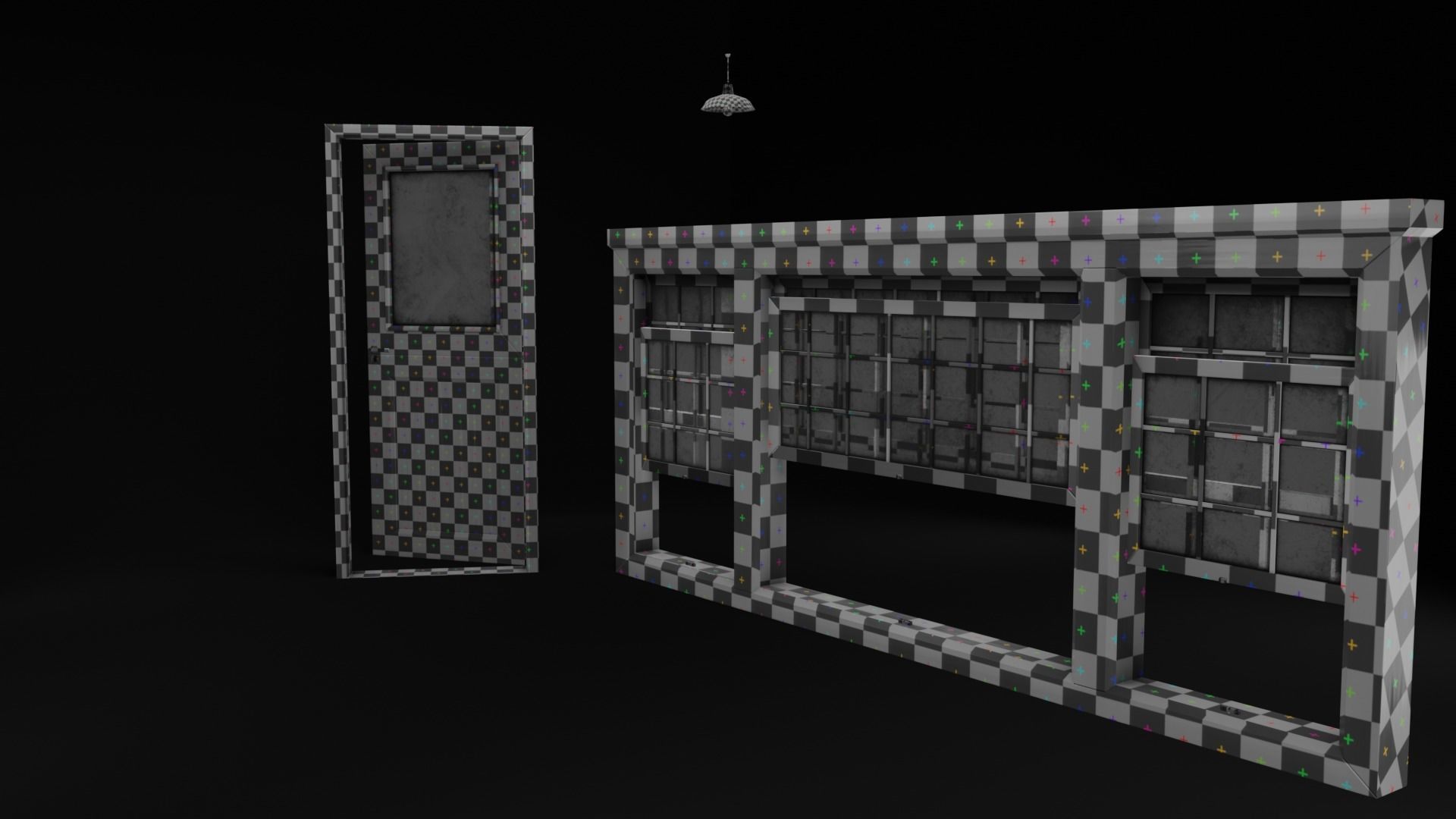 Vintage Classroom Set 3D Model Collection_29