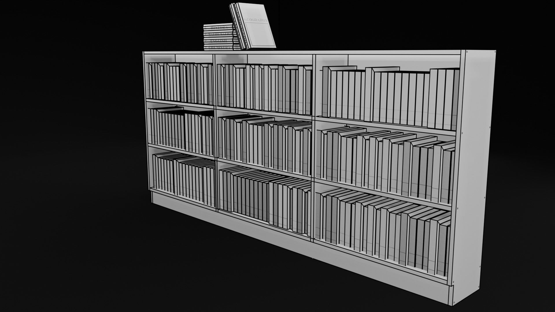 Vintage Classroom Set 3D Model Collection_18