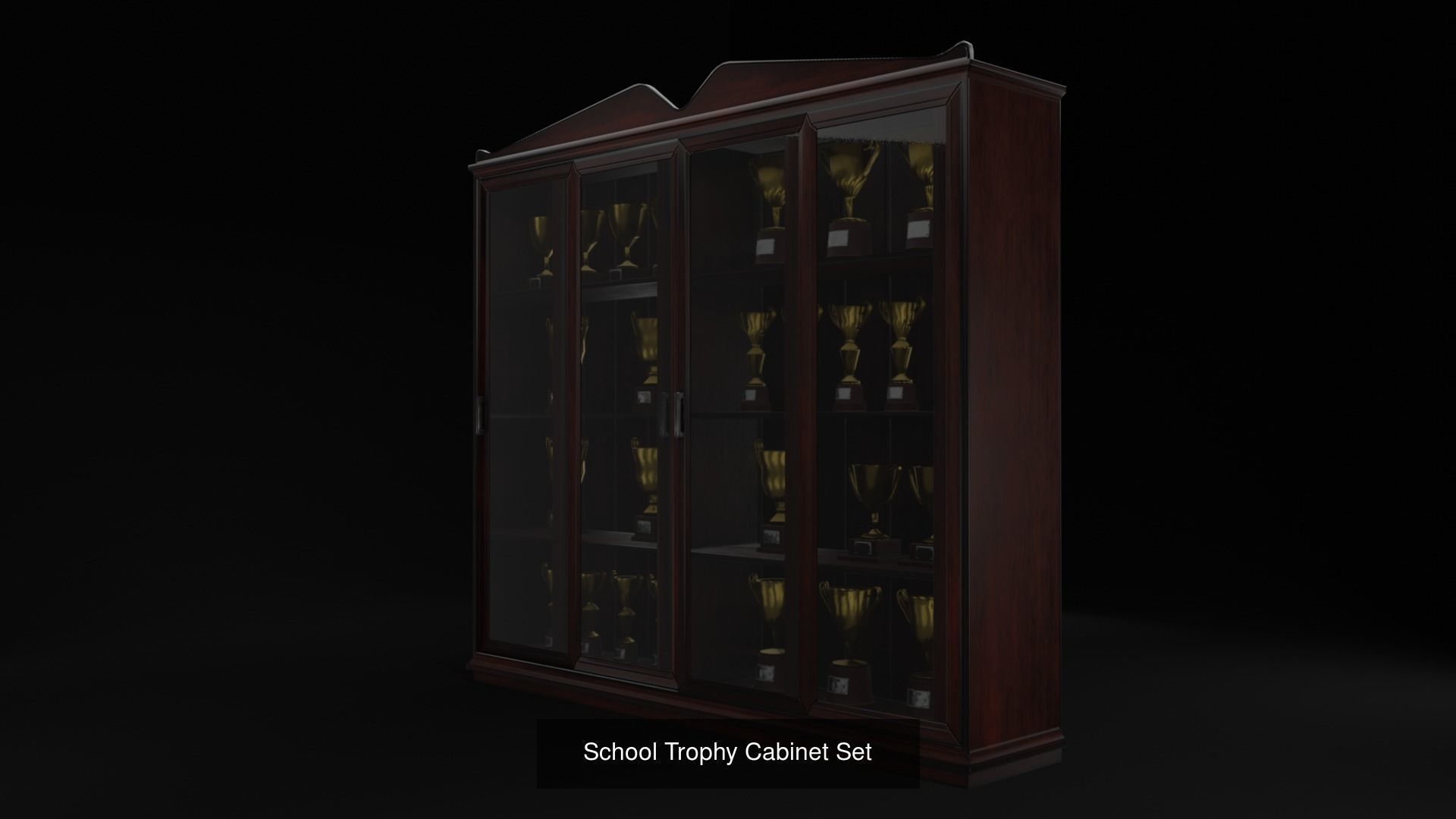 Vintage Classroom Set 3D Model Collection_19