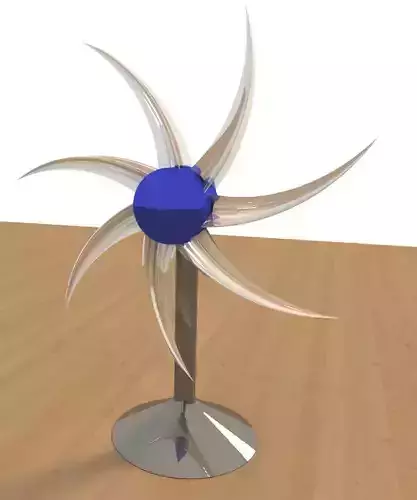 pinwheel2 wind turbine on wooden table