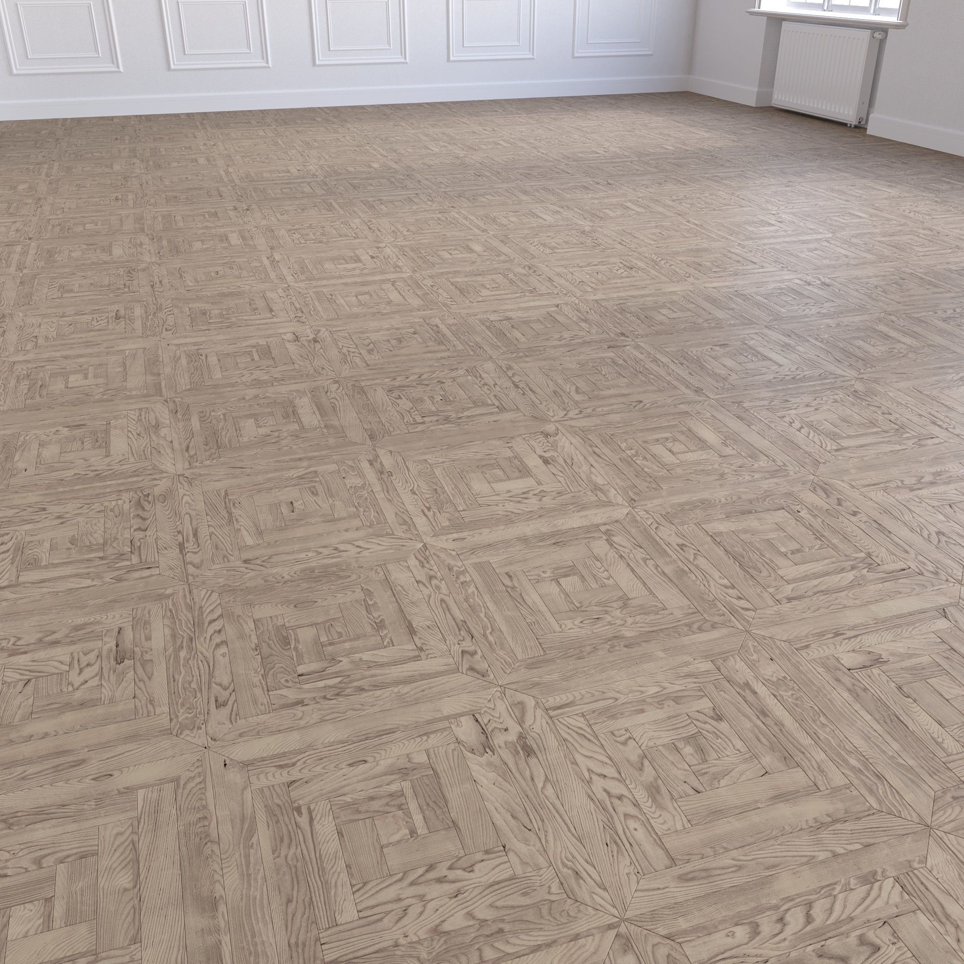 Parquet - Laminate - Wooden floor 2 in 1 Low-poly 3D model_6