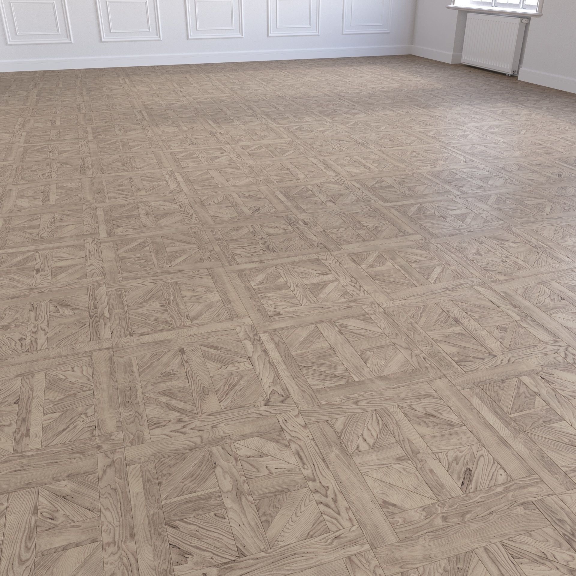 Parquet - Laminate - Wooden floor 2 in 1 Low-poly 3D model_5