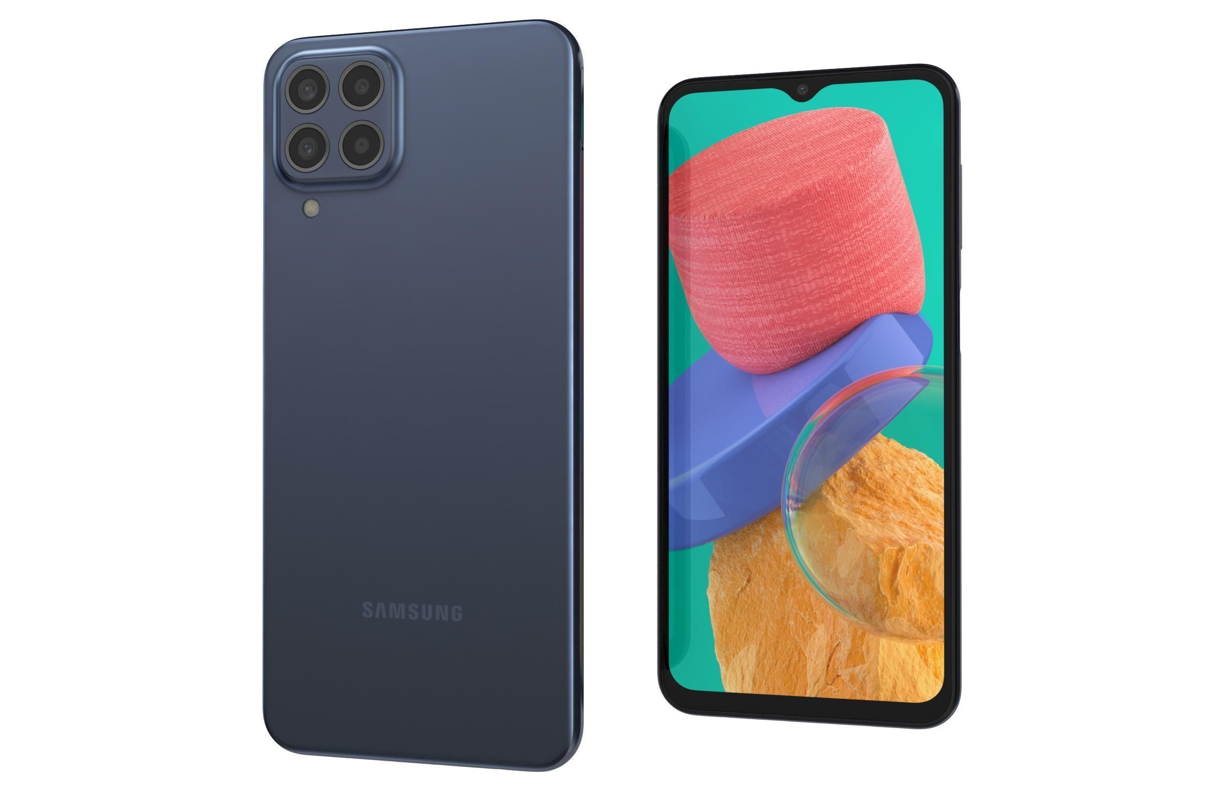 Samsung Galaxy M33 Blue 3D model_7