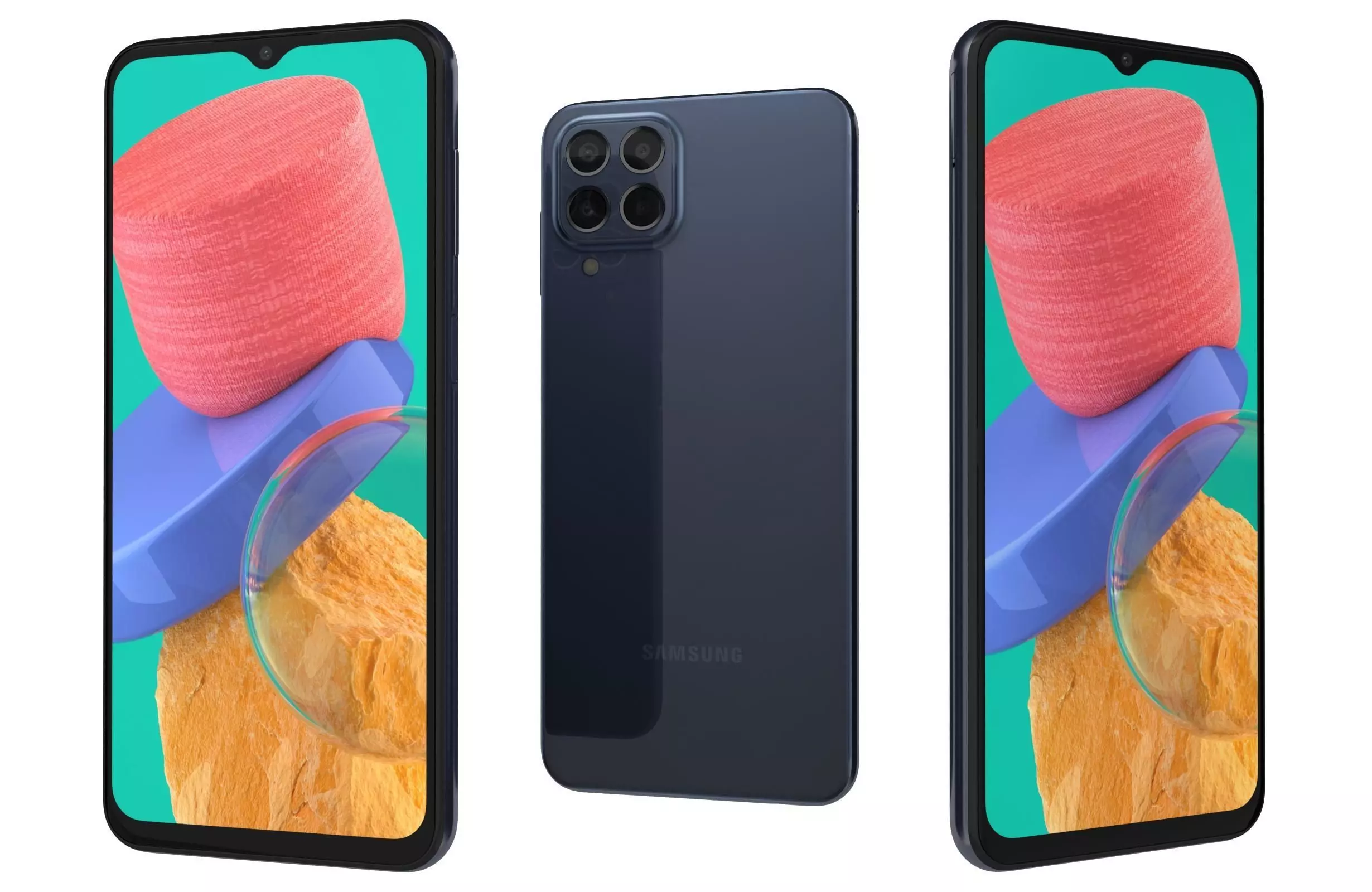 Samsung Galaxy M33 Blue 3D model_0