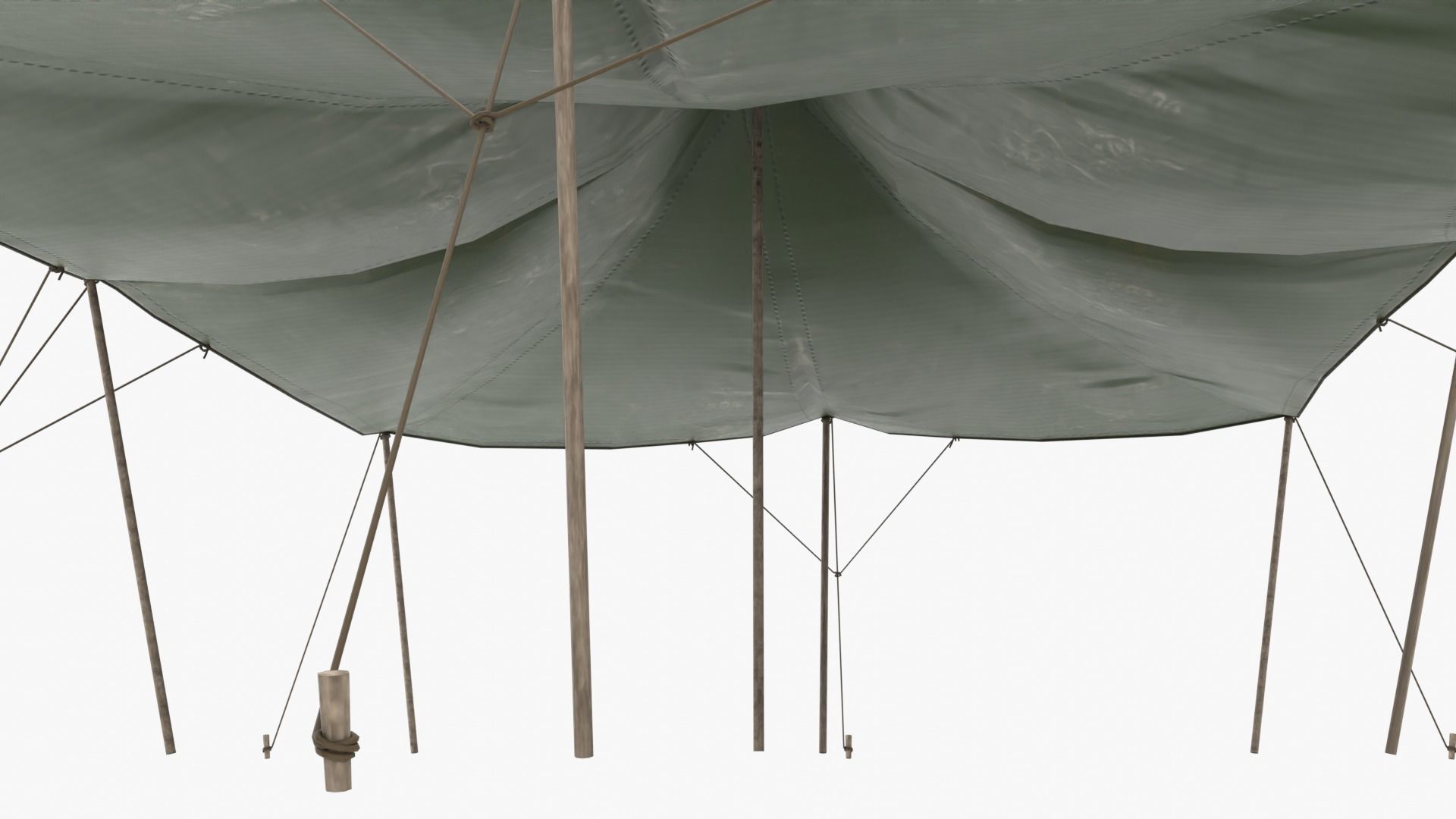 Stretch Tents Low-poly 3D model_3