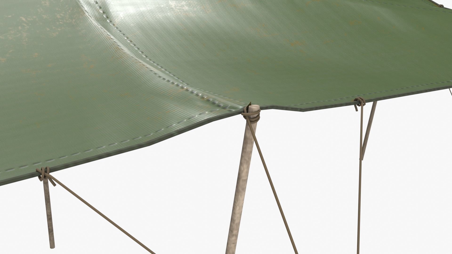 Stretch Tents Low-poly 3D model_5