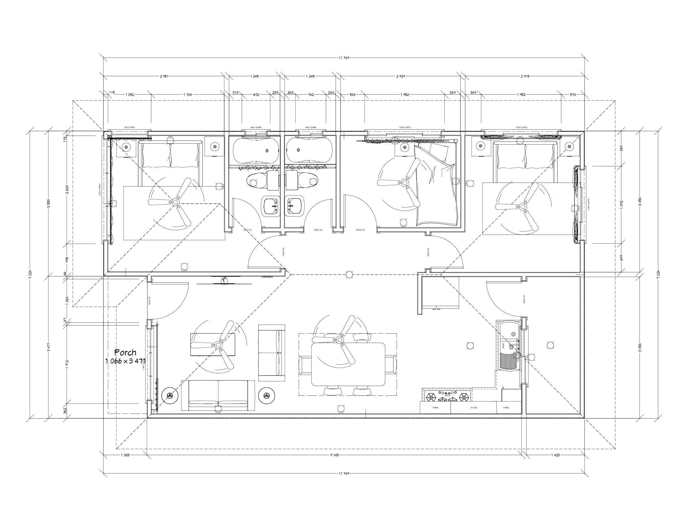 3D Architectural House Low-poly 3D model_6