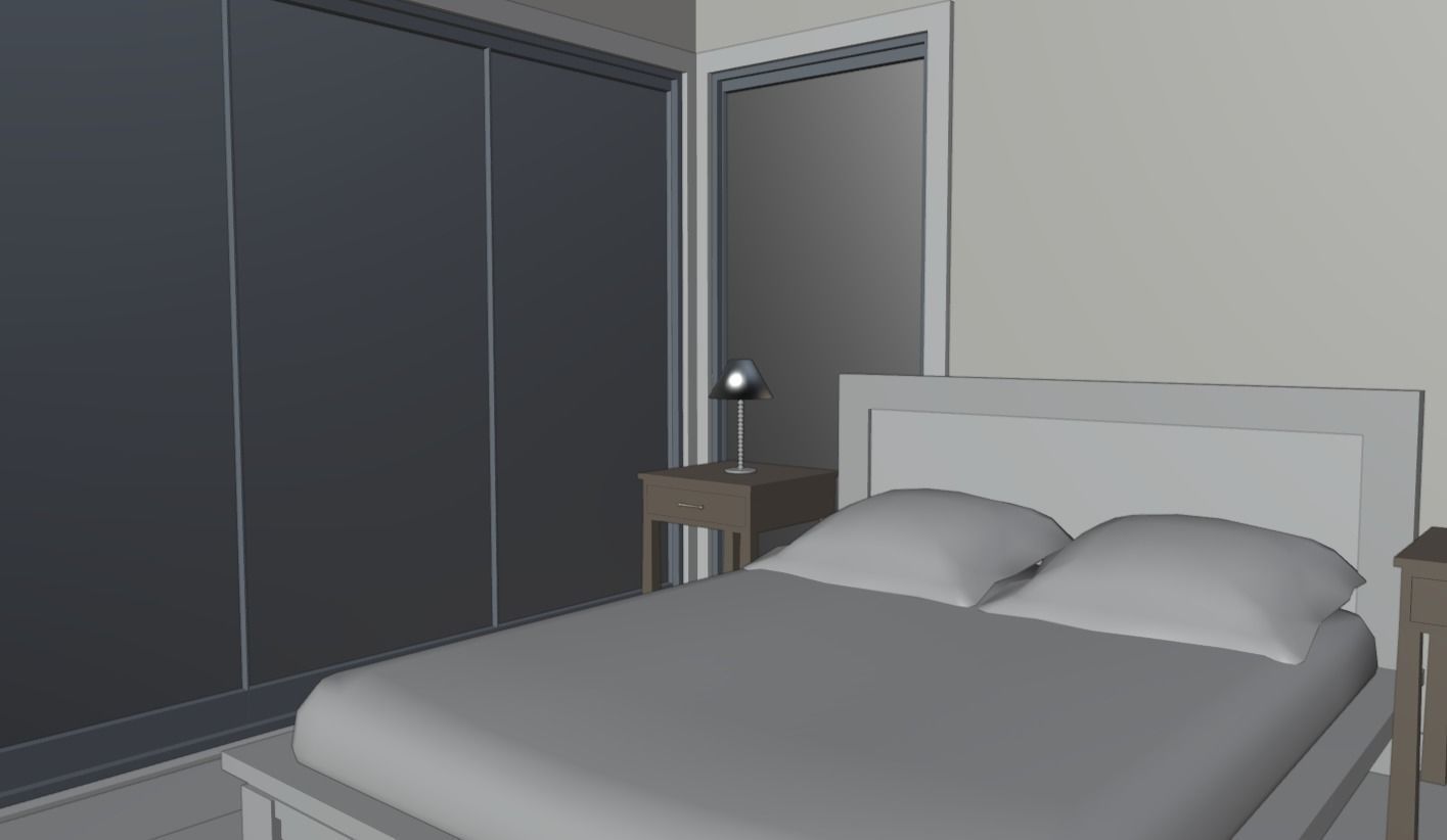 3D Architectural House Low-poly 3D model_5