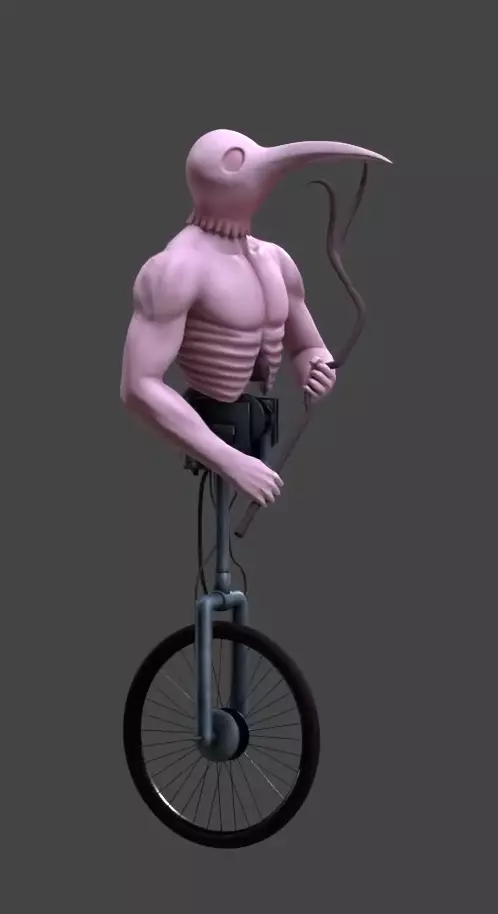 Untitled Cycleman Low-poly 3D model_0