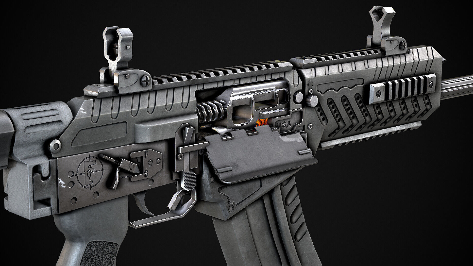 AAA FOSTECH ORIGIN 12 Game Ready PBR Low-poly 3D model_1