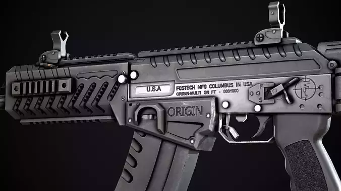 AAA FOSTECH ORIGIN 12 Game Ready PBR Low-poly 3D model
