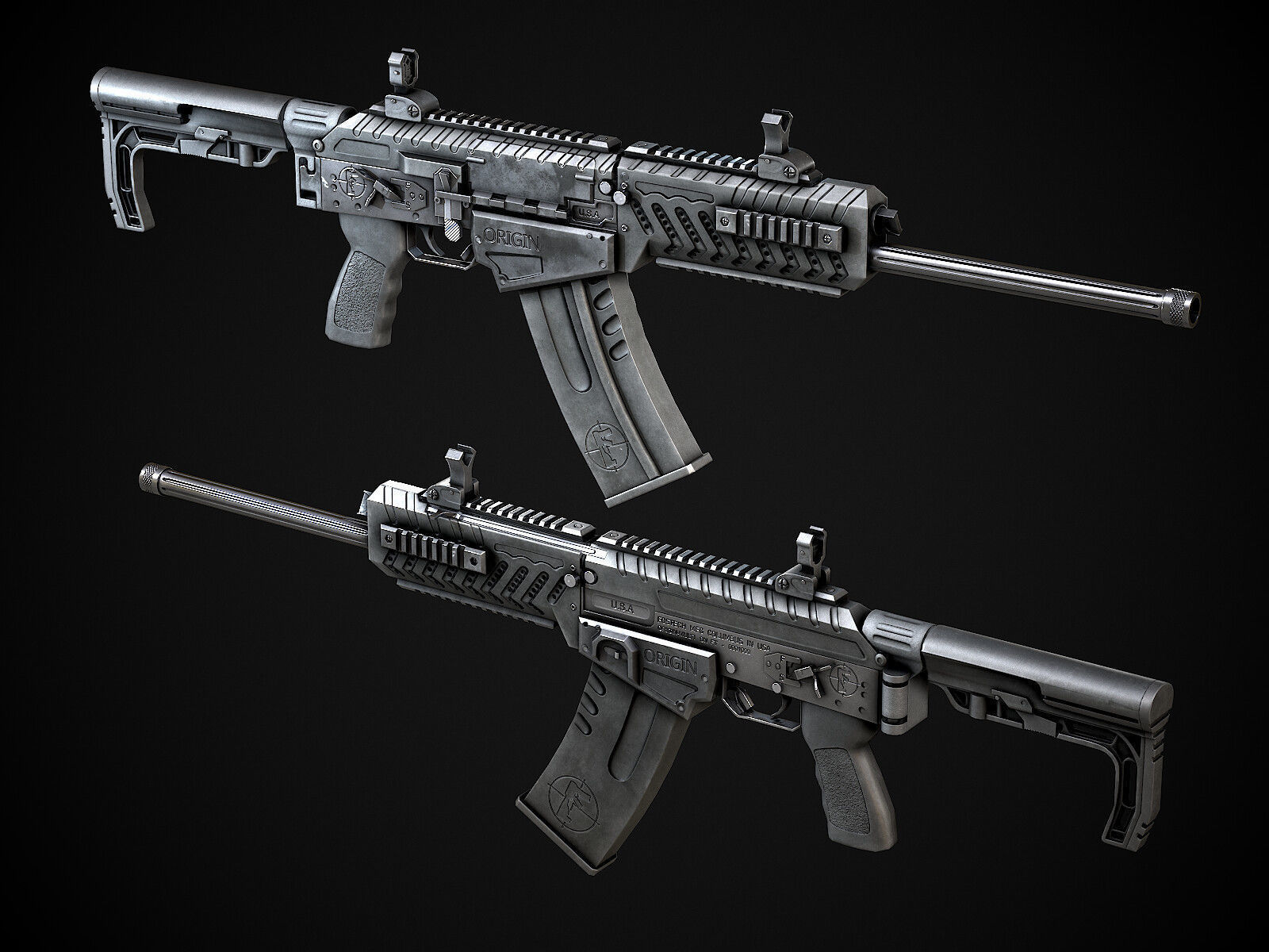 AAA FOSTECH ORIGIN 12 Game Ready PBR Low-poly 3D model_6