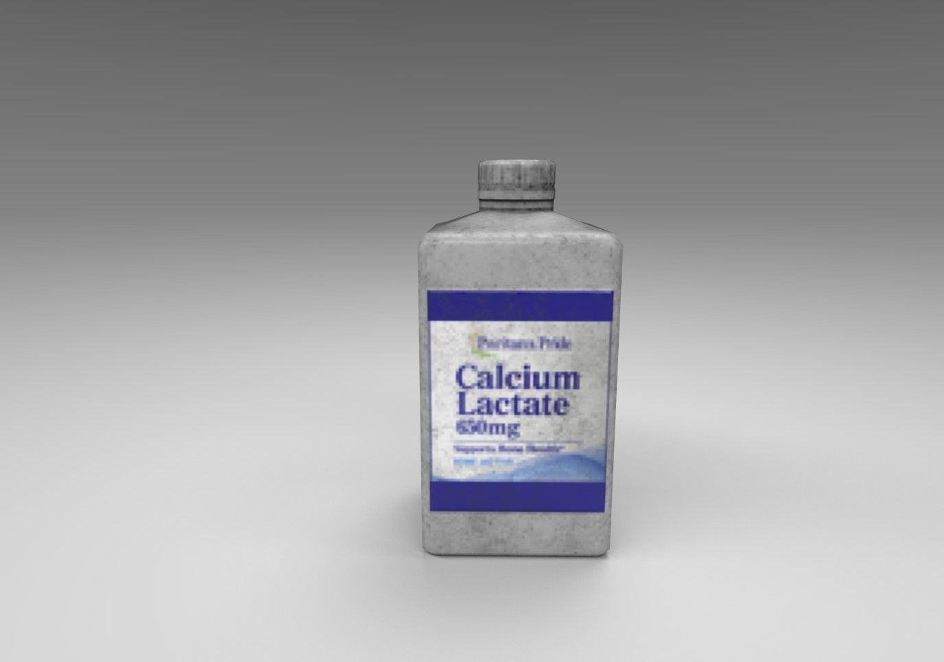 Pill Bottles 2 kinds Free low-poly 3D model_4