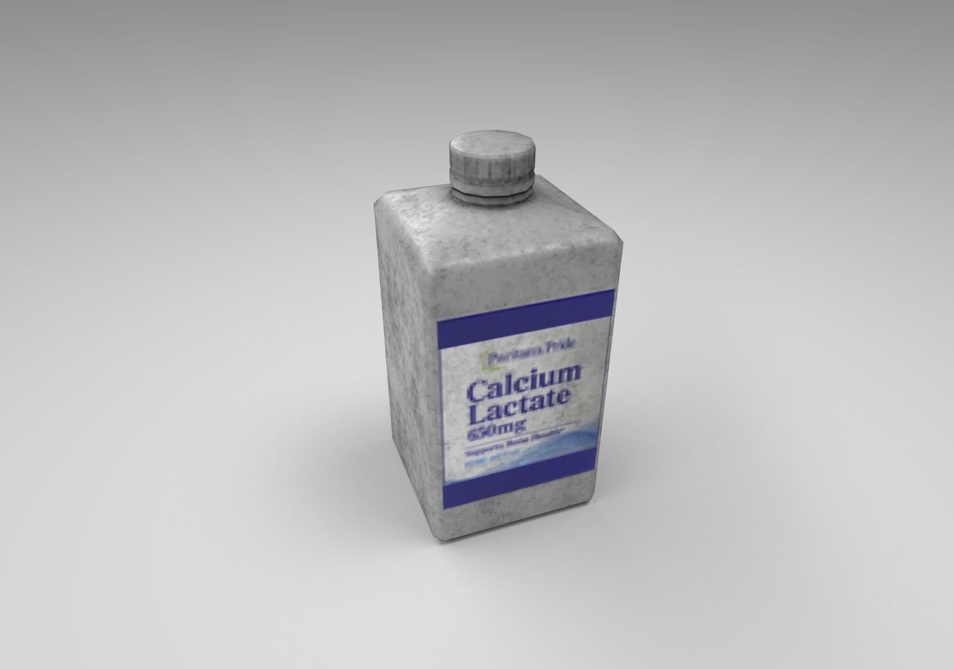 Pill Bottles 2 kinds Free low-poly 3D model_3