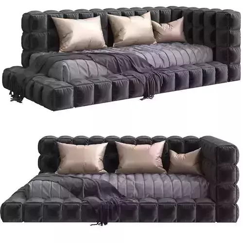 Baldwin Lounge Corner Upholstered Bed 3d model