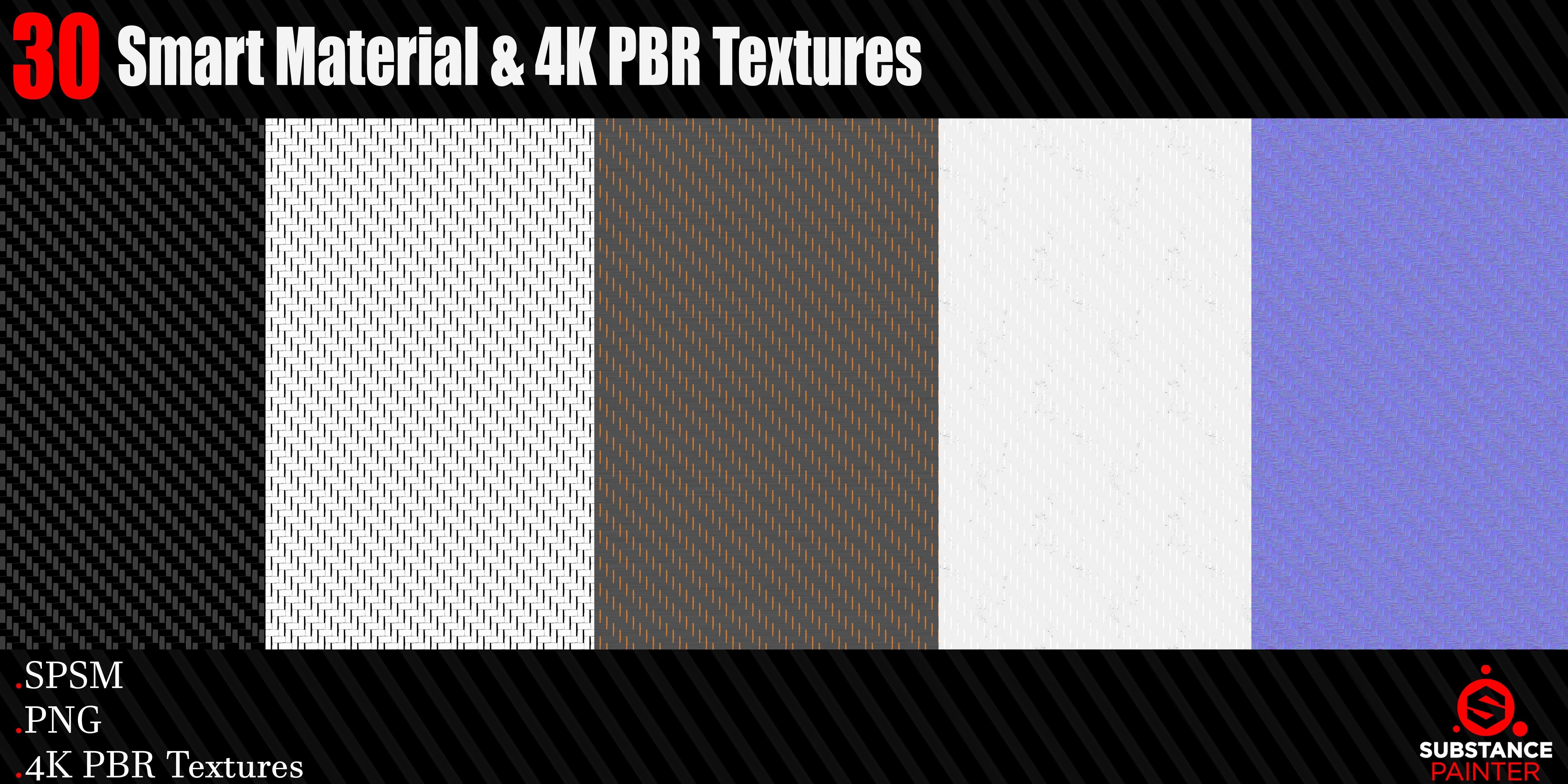 30 High Quality and Procedural Smart Materials 4K PBR Texture0 Texture_9