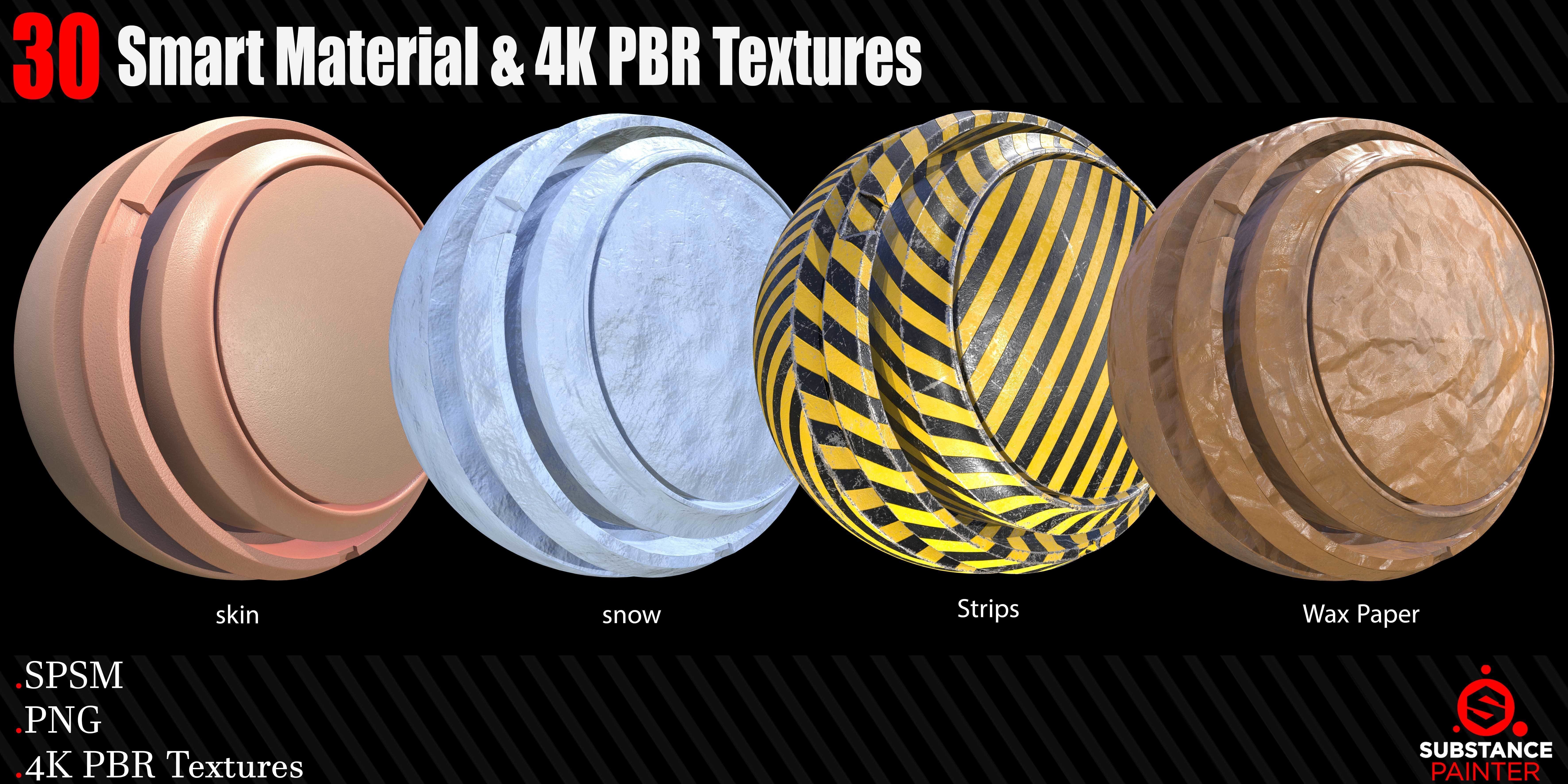 30 High Quality and Procedural Smart Materials 4K PBR Texture0 Texture_7